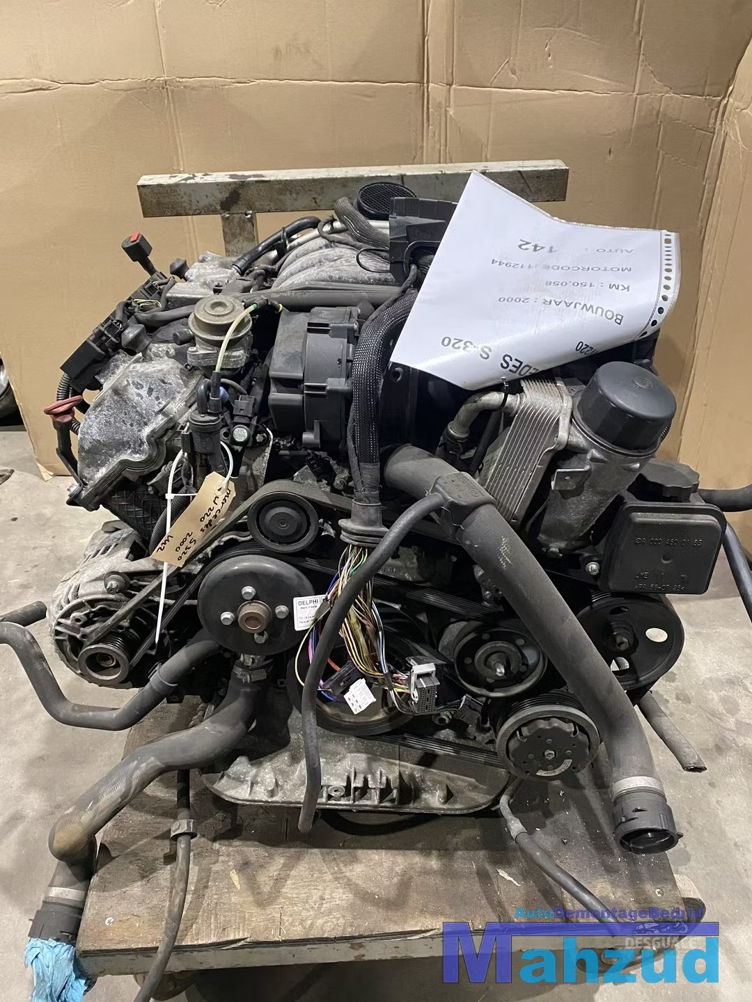 Motor MERCEDES S S320 W220 3.2 V6 motor 112944 MOTOR motor completo usado en Menorca foto 5