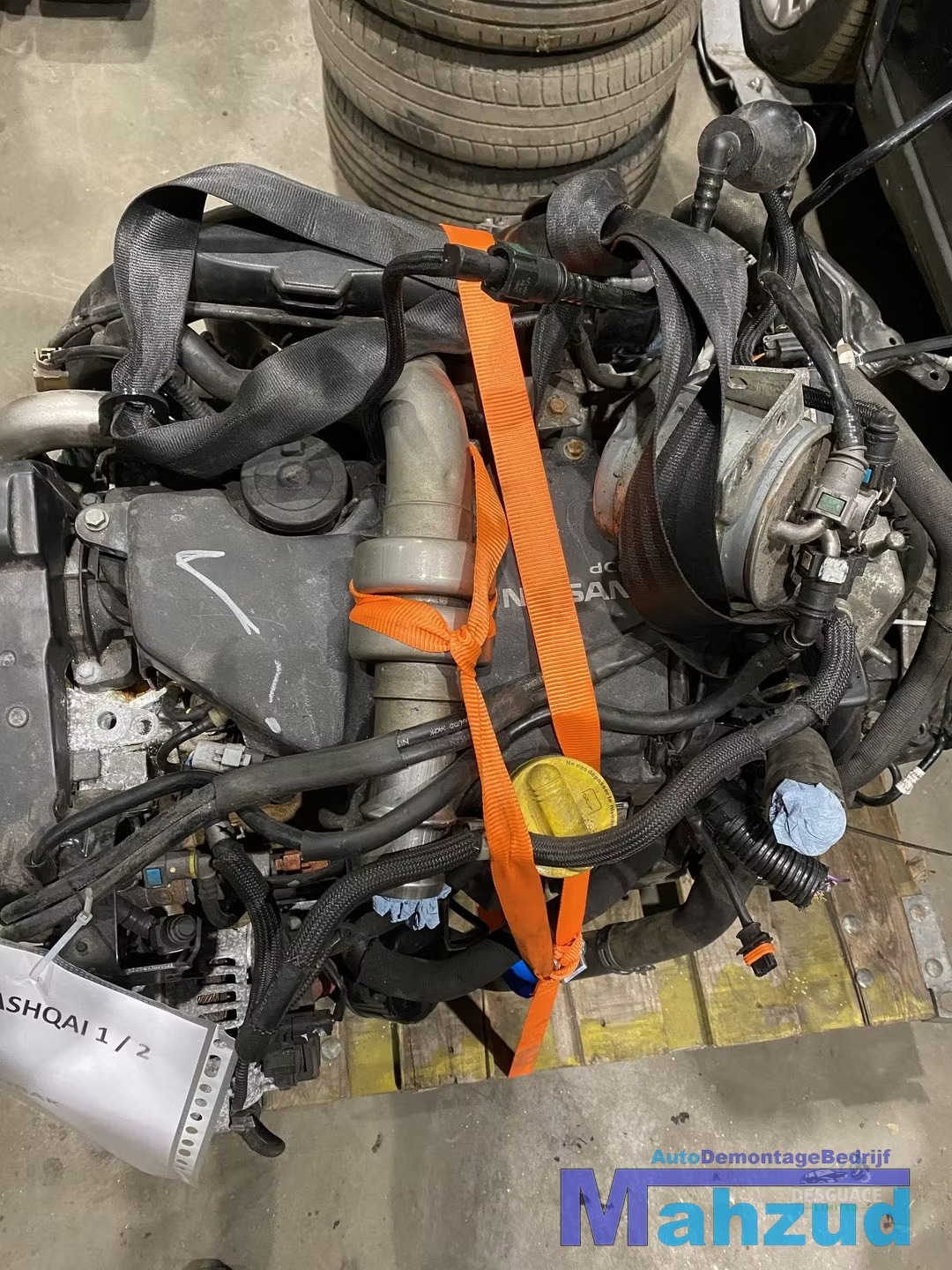 Motor NISSAN QASHQAI 1.5 DCI motor K9KD430 K9K430 motor completo usado en Menorca foto 5