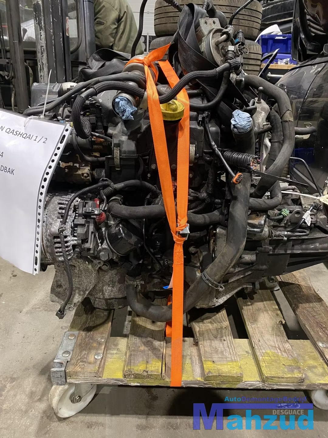 Motor NISSAN QASHQAI 1.5 DCI motor K9KD430 K9K430 motor completo usado en Menorca foto 7