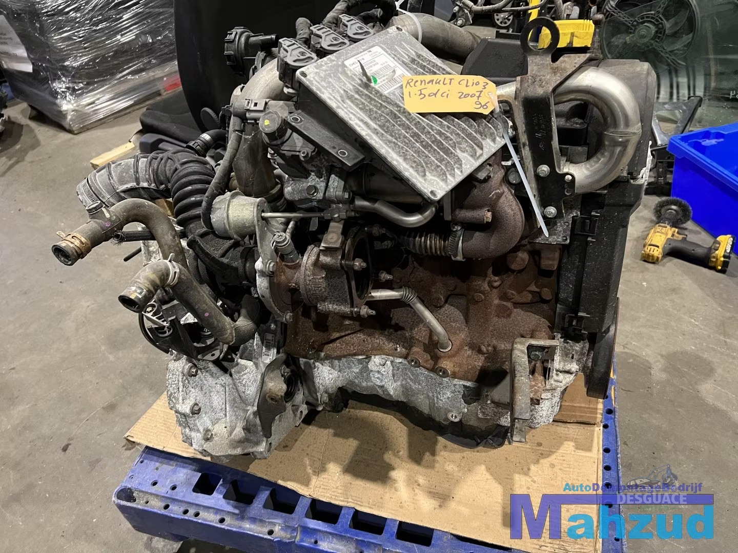 Motor CLIO 3 1.5 DCI Motor motor K9K766 caja de cambios JRQ motor completo usado en Menorca foto 3