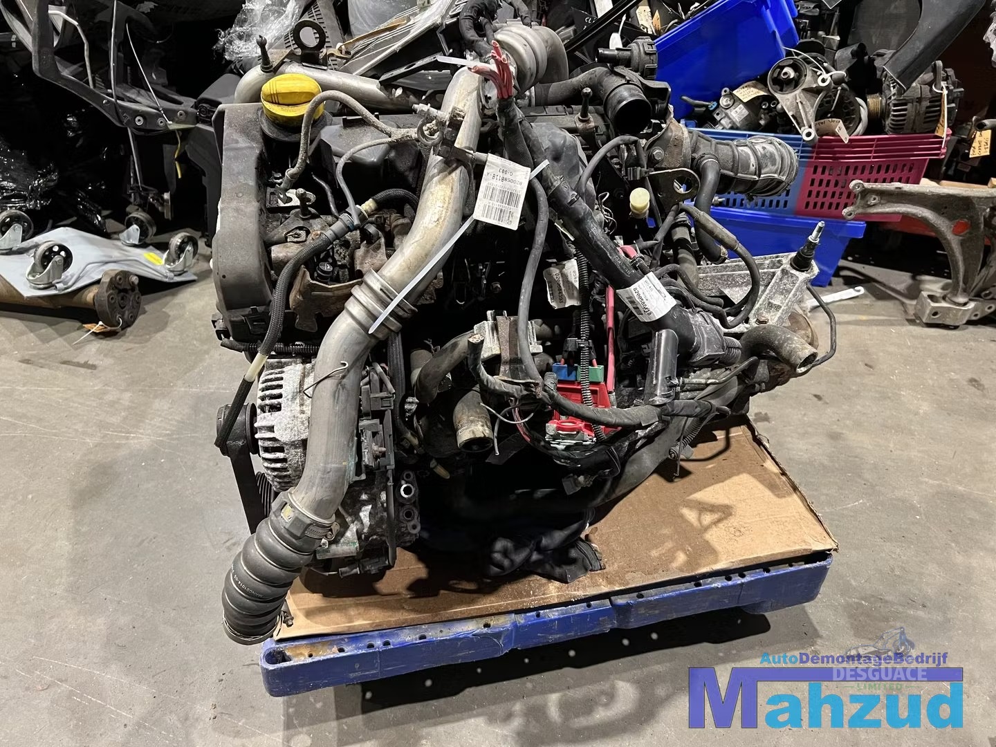 Motor CLIO 3 1.5 DCI Motor motor K9K766 caja de cambios JRQ motor completo usado en Menorca foto 4