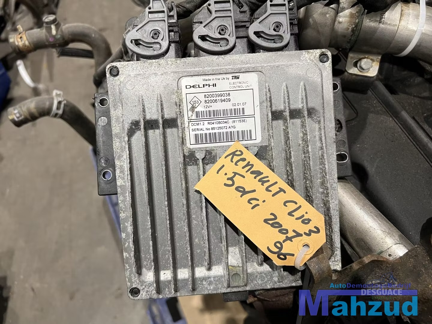 Motor CLIO 3 1.5 DCI Motor motor K9K766 caja de cambios JRQ motor completo usado en Menorca foto 8