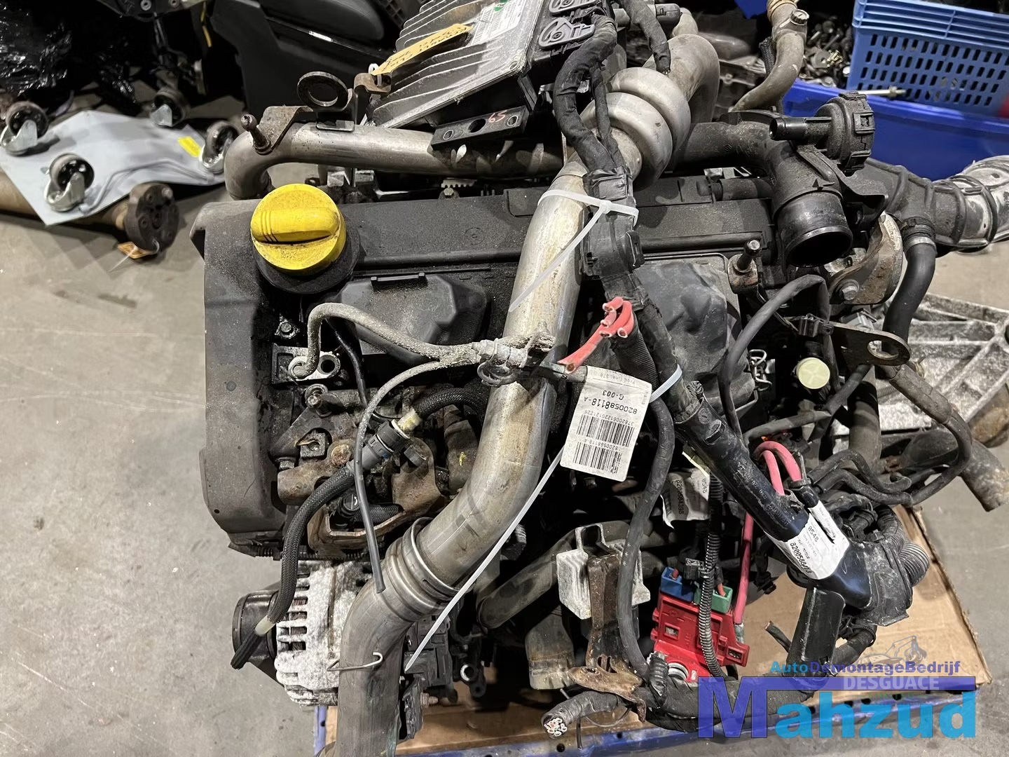 Motor CLIO 3 1.5 DCI Motor motor K9K766 caja de cambios JRQ motor completo usado en Menorca foto 5