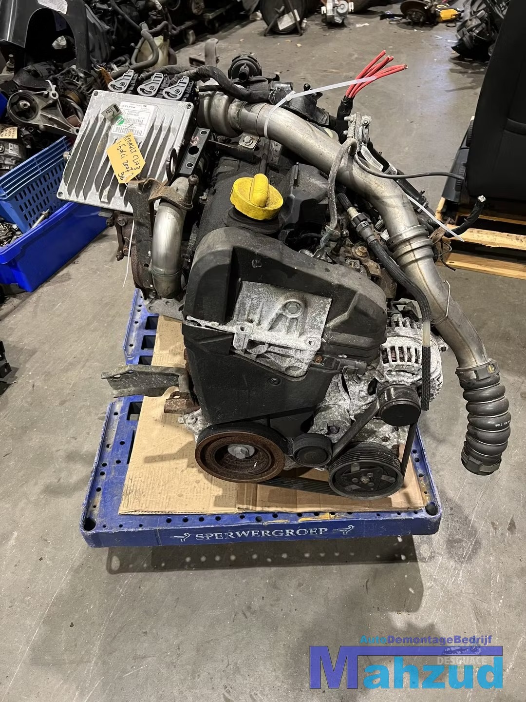 Motor CLIO 3 1.5 DCI Motor motor K9K766 caja de cambios JRQ motor completo usado en Menorca