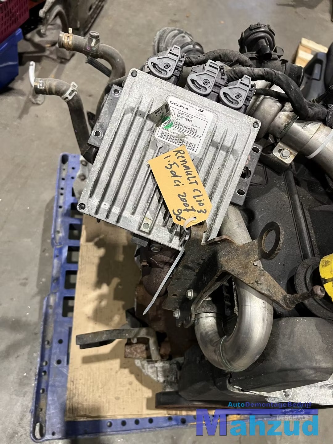 Motor CLIO 3 1.5 DCI Motor motor K9K766 caja de cambios JRQ motor completo usado en Menorca foto 2