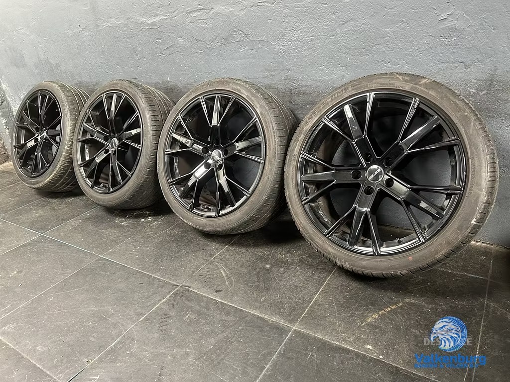 5-6mm! VW Transporter T5 GP T6 T6.1 T7 Multivan Bulli GMP Gunner 20 inch zwarte llantas 5x120 neumaticos de verano 275/35R20 Event llantas usado en Menorca