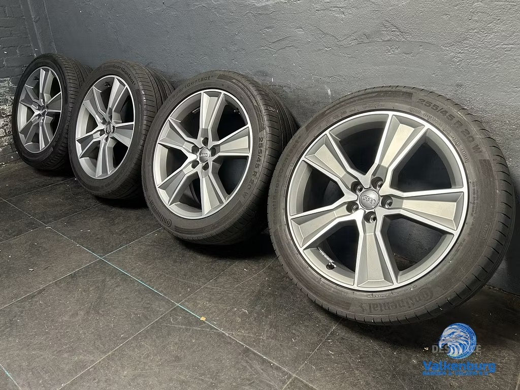 6mm! originalinalinalinalinalinalinal Audi Q5 80A 20 inch antraciete llantas 5x112 neumaticos de verano 255/45R20 Continental llantas usado en Menorca