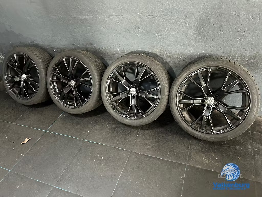 5-6mm! VW Transporter T5 GP T6 T6.1 T7 Multivan Bulli GMP Gunner 20 inch zwarte llantas 5x120 neumaticos de verano 275/35R20 Hankook llantas usado en Menorca