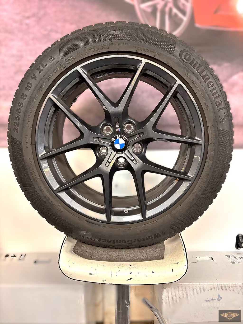 18 inch 5x112 originalinalinalinalinalineel BMW X1 / X2 554M Style + Continental neumaticos de invierno llantas usado en Menorca