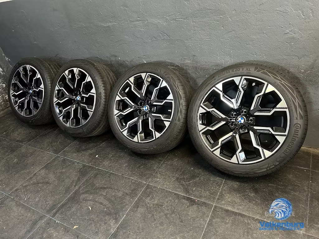 6-7mm! originalinalinalinalinalinal BMW X3 G45 7 serie G70 Style 1036M 20 inch breedset zwarte llantas 5x112 TPMS neumaticos de verano 255/45R20 Contintal llantas usado en Menorca