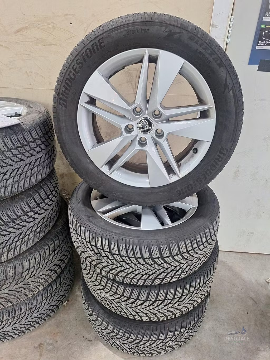 Skoda Superb Winterset 17 Inch originalinalinalinalineel llantas usado en Menorca